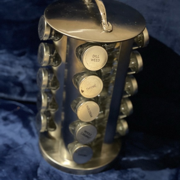Stainless Steel Rotating Spice Rack - Picture 3 of 4
